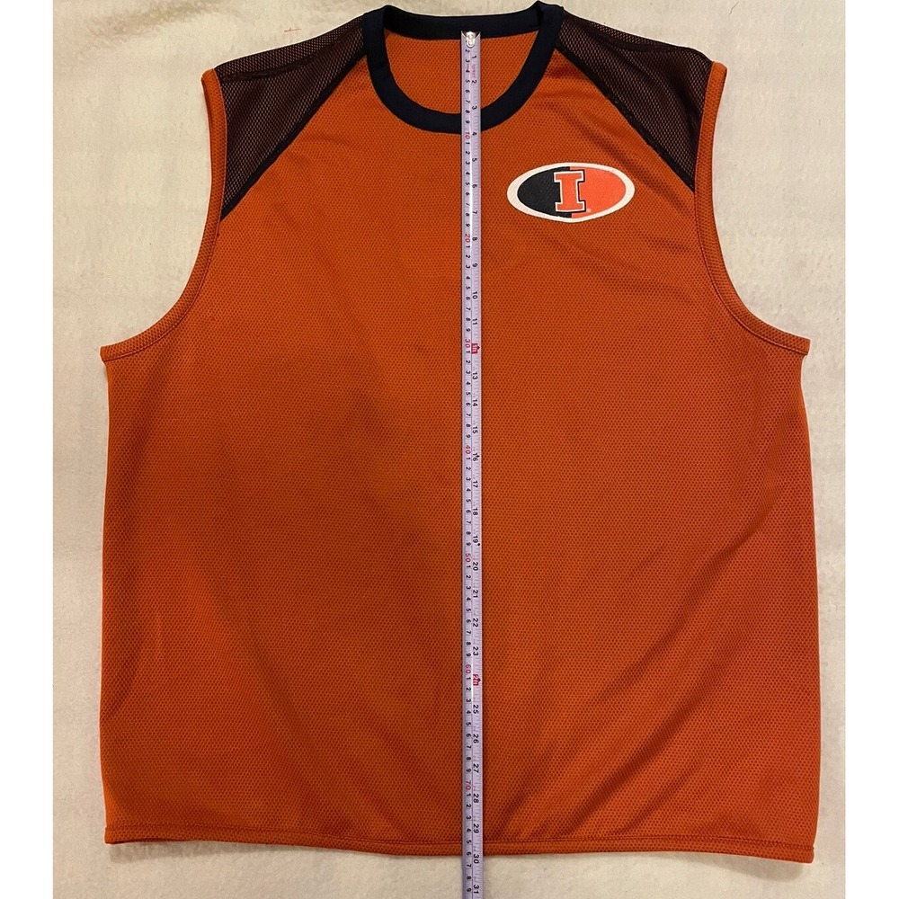 Starter Fighting Illini Men's XL‎ Mesh Reversible Sleeveless Shirt NCAA Big Ten